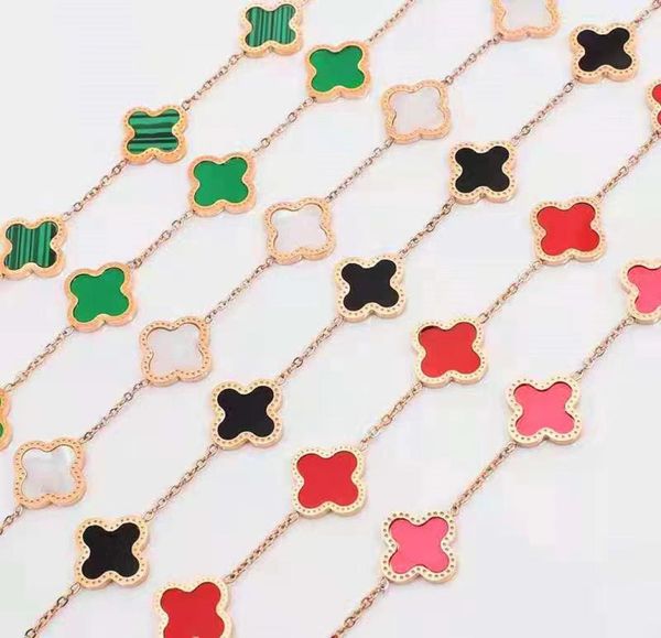 fashion jewelry designer classic four leaf clover charm bracelets love bangle chain titanium steel 18k gold shell mother pearl for7069288, Golden;silver
fashion jewelry designer classic four leaf clover charm bracelets love bangle chain titanium steel 18k gold shell mother pearl for7069288, Golden;silver