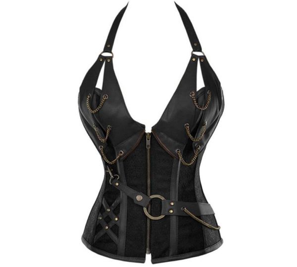 zipper brocade steampunk corset halterneck retro bustiers corsets plus size s6xl women039s clubwear lingerie corset w1181079, Black;white
zipper brocade steampunk corset halterneck retro bustiers corsets plus size s6xl women039s clubwear lingerie corset w1181079, Black;white