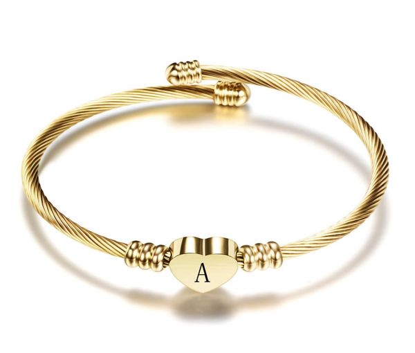 fashion girls gold color stainless steel heart bangle with letter fashion initial alphabet charms bracelets for women 11411686989, Black
fashion girls gold color stainless steel heart bangle with letter fashion initial alphabet charms bracelets for women 11411686989, Black