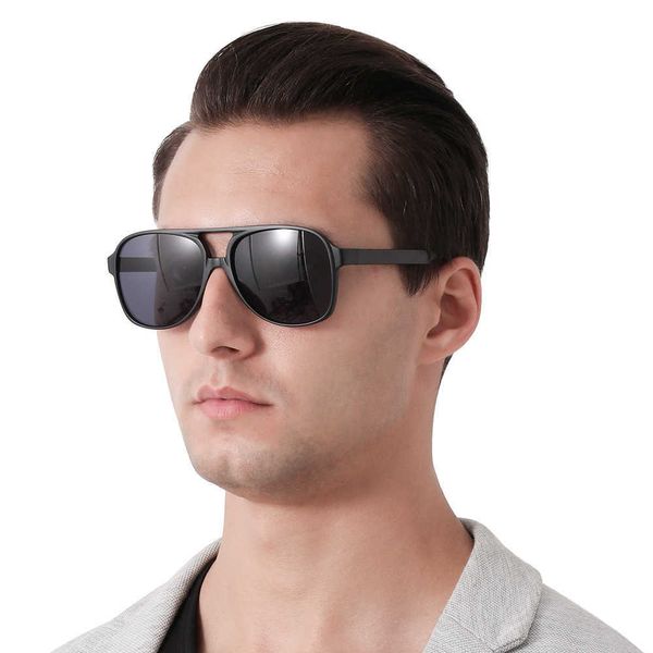 new double beam large frame uv resistant men's glasses plastic sunglasses, White;black
new double beam large frame uv resistant men's glasses plastic sunglasses, White;black