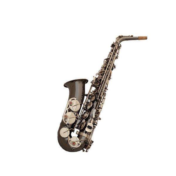professional e-flat alto black nickel full flower saxophone sax 
professional e-flat alto black nickel full flower saxophone sax