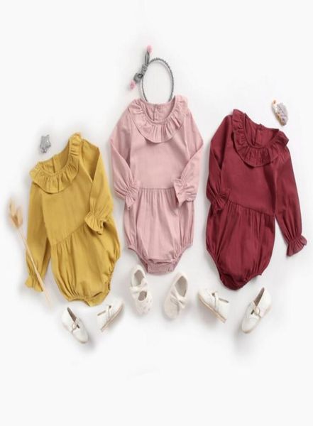 ins baby clothing spring fall 100 cotton romper ruffle collar solid color long sleeve girl romper baby cuasual clothing4965580, Blue
ins baby clothing spring fall 100 cotton romper ruffle collar solid color long sleeve girl romper baby cuasual clothing4965580, Blue