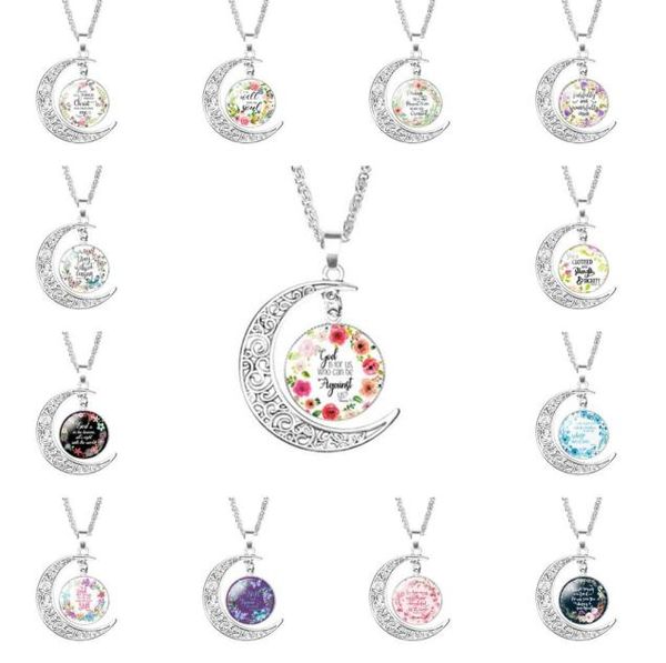 bible verses pendant necklace stainless steel plated glass cabochon charms for women christian quote jewelry collecti3017044, Silver
bible verses pendant necklace stainless steel plated glass cabochon charms for women christian quote jewelry collecti3017044, Silver