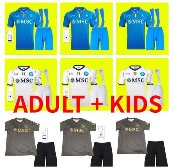 men kids kit 23 24 napoli maradona soccer jersey home away 2023 2024 naples zielinski insigne mertens hamsik callejon player rog football sh, Black;yellow
men kids kit 23 24 napoli maradona soccer jersey home away 2023 2024 naples zielinski insigne mertens hamsik callejon player rog football sh, Black;yellow