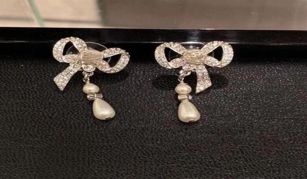 fashion bow earrings dangle drop crystal earring women weeding jewelry with bag for gift285a8891486, Silver
fashion bow earrings dangle drop crystal earring women weeding jewelry with bag for gift285a8891486, Silver