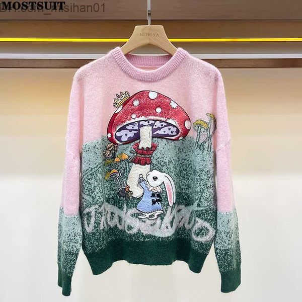 women's sweaters cartoon embroidery women's sweaters fashion and fashion women's drn long sleeve round neck loose jumper knit, White;black
women's sweaters cartoon embroidery women's sweaters fashion and fashion women's drn long sleeve round neck loose jumper knit, White;black
