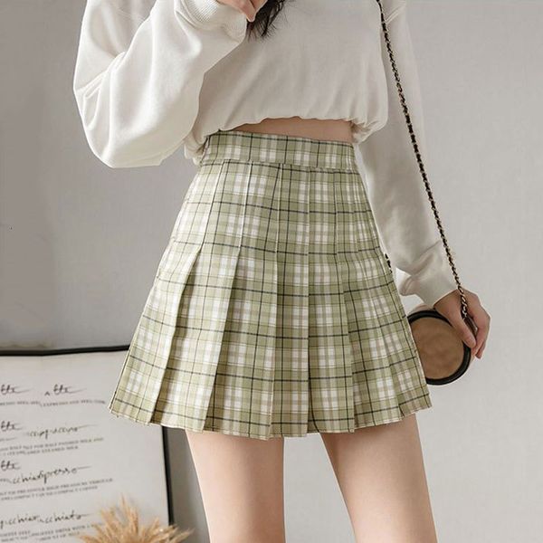 women's jumpsuits rompers 2023 summer plaid skirt short women mini korean school a line checkered high waist female 230710, Black;white 
women's jumpsuits rompers 2023 summer plaid skirt short women mini korean school a line checkered high waist female 230710, Black;white