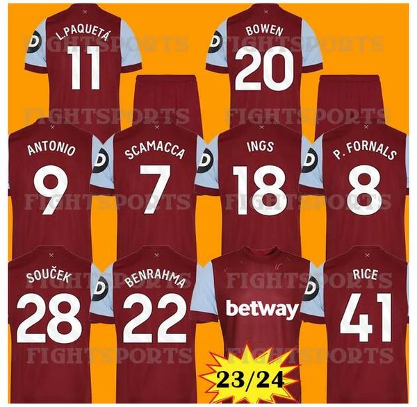 23 24 whu west hams bowen benrahma soccer jerseys fans player version 2023 2024 zouma rice p.fornals lanzini antonio noble vlasic noble foot, Black;yellow
23 24 whu west hams bowen benrahma soccer jerseys fans player version 2023 2024 zouma rice p.fornals lanzini antonio noble vlasic noble foot, Black;yellow