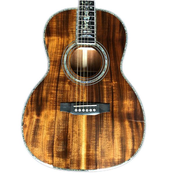 full koa 39 inches 000 style acoustic guitar,ebony fingerboard abalone inlays
full koa 39 inches 000 style acoustic guitar,ebony fingerboard abalone inlays