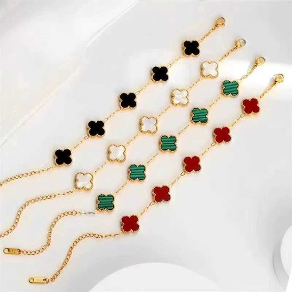 van clover bracelet fourleaf clover bracelet with rose gold colorless fashion gift girl five flower necklace, Golden;silver
van clover bracelet fourleaf clover bracelet with rose gold colorless fashion gift girl five flower necklace, Golden;silver