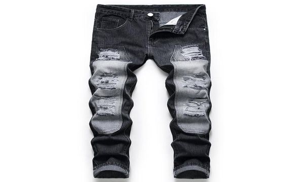 european american style hole jeans men patchwork ripped straight slim full length denim retro trousers male wild5148544, Blue
european american style hole jeans men patchwork ripped straight slim full length denim retro trousers male wild5148544, Blue