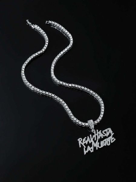 popular hip hop cuban chain necklace letter pendant necklace for women men for valentine's gift alloy for jewelry gift, Silver
popular hip hop cuban chain necklace letter pendant necklace for women men for valentine's gift alloy for jewelry gift, Silver