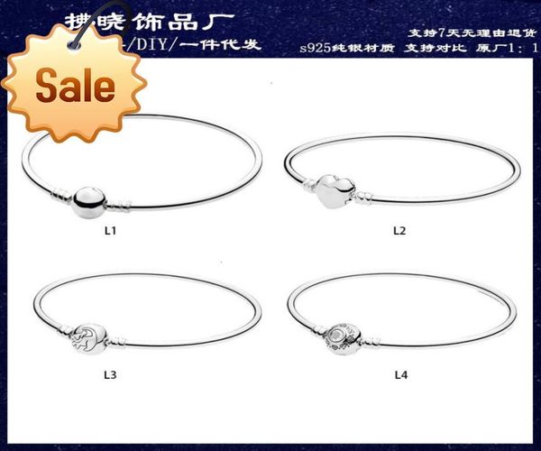 panjia s925 pure silver smooth chain bracelet heartshaped lion king clasp diy jewelry beads accessories 67of5201206, Golden;silver
panjia s925 pure silver smooth chain bracelet heartshaped lion king clasp diy jewelry beads accessories 67of5201206, Golden;silver