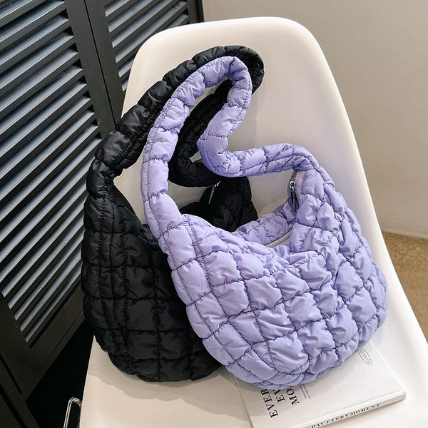 evening bags lattice pattern shoulder crossbody space cotton handbags women large capacity tote padded ladies quilted shopper 230711
evening bags lattice pattern shoulder crossbody space cotton handbags women large capacity tote padded ladies quilted shopper 230711