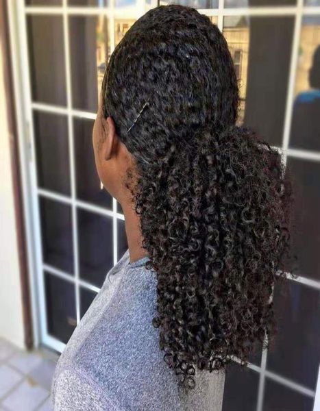 kinky curly human hair ponytails wraps de queue de cheval human hair clip in extensions 120g4494425, Black
kinky curly human hair ponytails wraps de queue de cheval human hair clip in extensions 120g4494425, Black