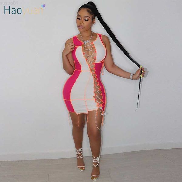 urban dresses haoyuan patchwork bandage dress summer clothes for women hollow out dresses birthday outfit bodycon night club mini dress l230, White;black
urban dresses haoyuan patchwork bandage dress summer clothes for women hollow out dresses birthday outfit bodycon night club mini dress l230, White;black