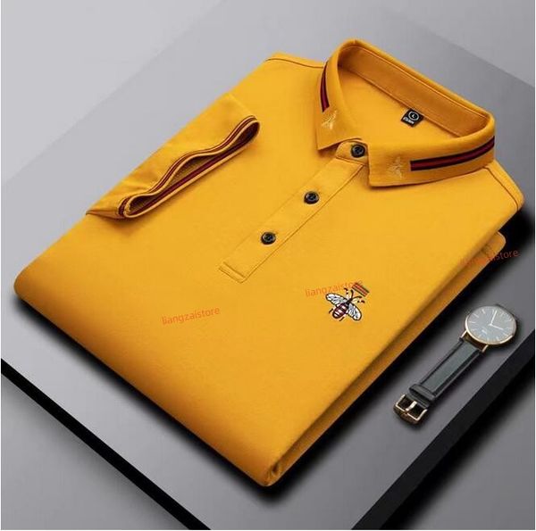 high-end brand paul short-sleeved t-shirt men bee polo shirt 100% cotton lapel business korean summer embroidery men's clothing, White;black
high-end brand paul short-sleeved t-shirt men bee polo shirt 100% cotton lapel business korean summer embroidery men's clothing, White;black