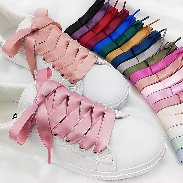 shoe parts accessories 1pair silk laces satin ribbon flat shoelaces women sneakers shoelace boots for shoes length 80cm 100cm 120cm 150cm 23, White;pink
shoe parts accessories 1pair silk laces satin ribbon flat shoelaces women sneakers shoelace boots for shoes length 80cm 100cm 120cm 150cm 23, White;pink