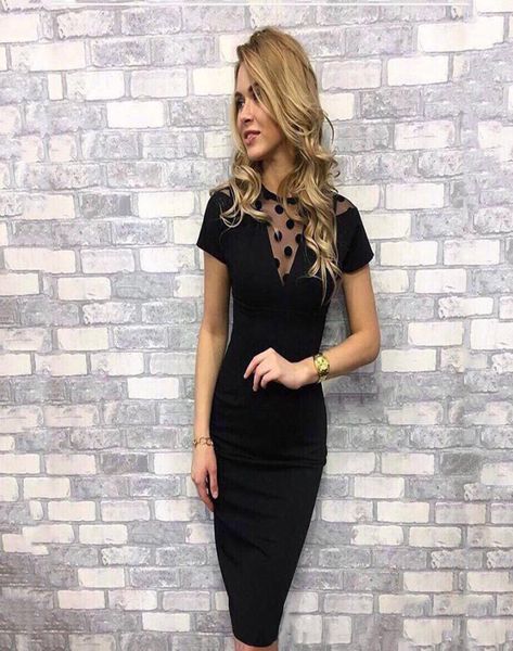 2018 new elegant women lack hollow dress autumn oneck short sleeve kneelength party slim black dresses bodycon7840570, White;black
2018 new elegant women lack hollow dress autumn oneck short sleeve kneelength party slim black dresses bodycon7840570, White;black