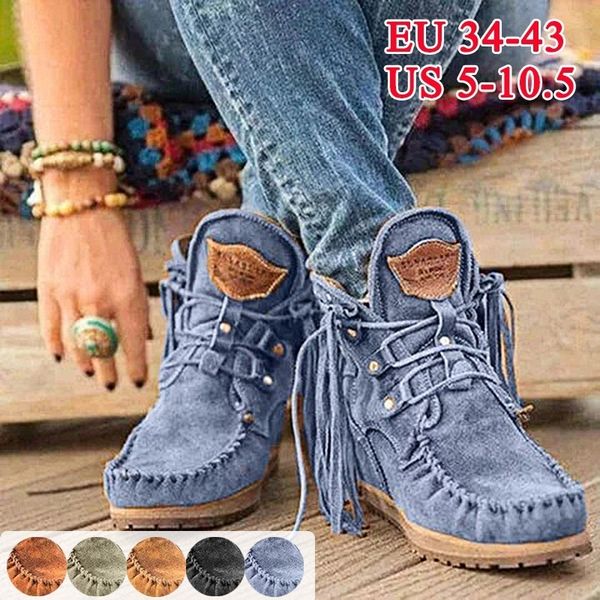 boots women faux suede boots autumn causal lace up round toe female ankle boots vintage solid tassel ladies cowboy boots short boot 230711, Black
boots women faux suede boots autumn causal lace up round toe female ankle boots vintage solid tassel ladies cowboy boots short boot 230711, Black