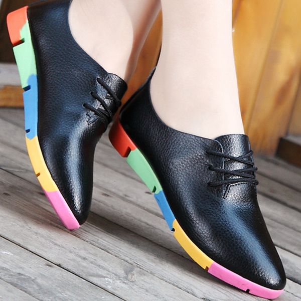 dress shoes casual oxford for women autumn laceup round head flats pointed toe soft bottom vulcanized zapatos mujer 230710, Black
dress shoes casual oxford for women autumn laceup round head flats pointed toe soft bottom vulcanized zapatos mujer 230710, Black
