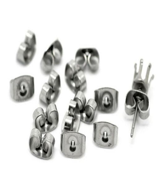 silver tone stainless steel butterfly earrings backings earrings back sersholdersstainless steel earring plugs 200pcs set5616425, White
silver tone stainless steel butterfly earrings backings earrings back sersholdersstainless steel earring plugs 200pcs set5616425, White