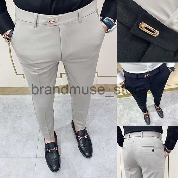 men's pants casual slim fit mens dress pants streetwear suit pants men 34 gentlemen office trousers men all match ankle length 201128 j, Black
men's pants casual slim fit mens dress pants streetwear suit pants men 34 gentlemen office trousers men all match ankle length 201128 j, Black