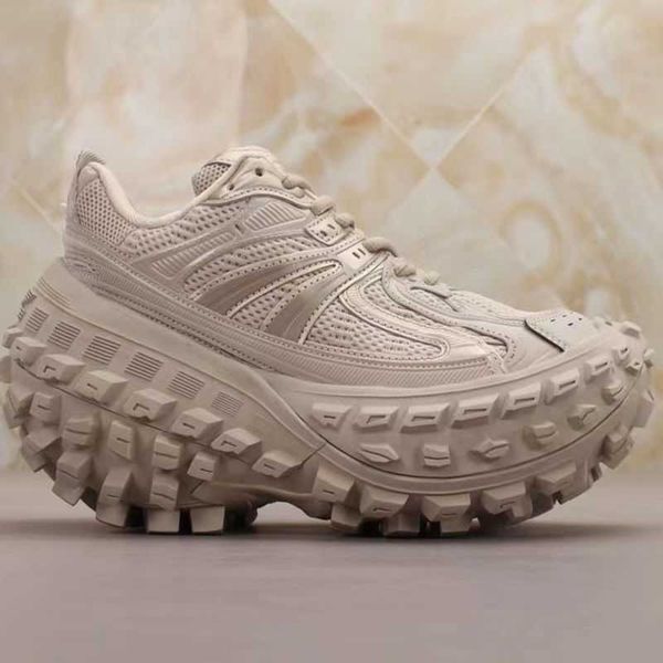 xiaoduojia paris tire shoes mens shoes 2023 new trend versatile casual sports shoes increase dad shoes mens and womens shoes, Black
