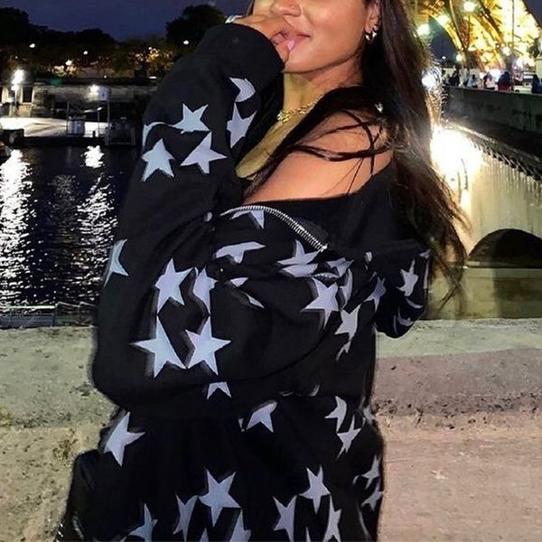 womens hoodies sweatshirts women harajuku star print black long sleeve zip up hoodie korean fashion autumn winter pull femme man jackets swe
womens hoodies sweatshirts women harajuku star print black long sleeve zip up hoodie korean fashion autumn winter pull femme man jackets swe