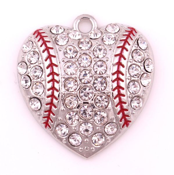 sport jewelry new products ship 10pcs a lot rhodium plated zinc with sparkling crystals baseball or softball heart sports pen3521499, Silver
sport jewelry new products ship 10pcs a lot rhodium plated zinc with sparkling crystals baseball or softball heart sports pen3521499, Silver