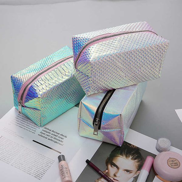 lady cosmetic bags cases colorful laser waterproof cosmetic bag women's handbag travel wash 230704
lady cosmetic bags cases colorful laser waterproof cosmetic bag women's handbag travel wash 230704