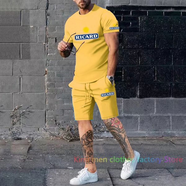 mens tracksuits men short sleeve tshirt shorts tracksuit jogging suit cotton 2 pieces set france ricard summer tshirt men outfits 230710, Gray
mens tracksuits men short sleeve tshirt shorts tracksuit jogging suit cotton 2 pieces set france ricard summer tshirt men outfits 230710, Gray