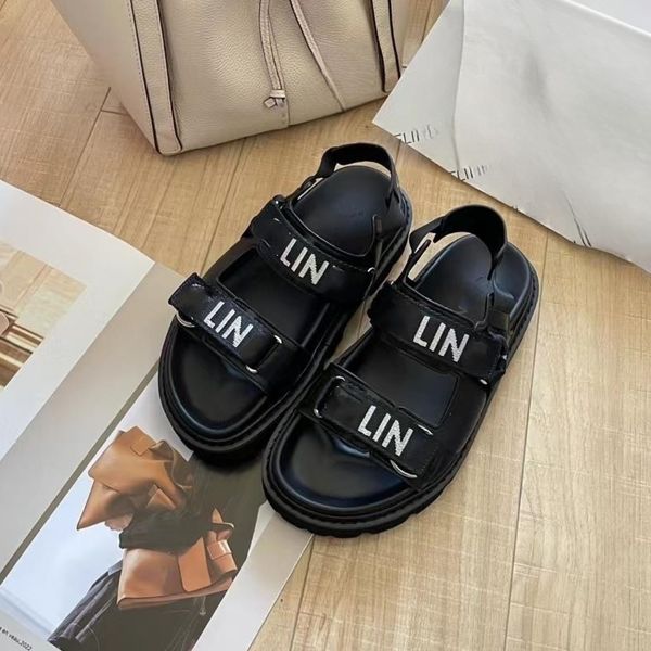 luxury leather sandals embroidered letter sticking sandals women's casual flat shoes designer outdoor slippers women's beach shoes, Black
luxury leather sandals embroidered letter sticking sandals women's casual flat shoes designer outdoor slippers women's beach shoes, Black