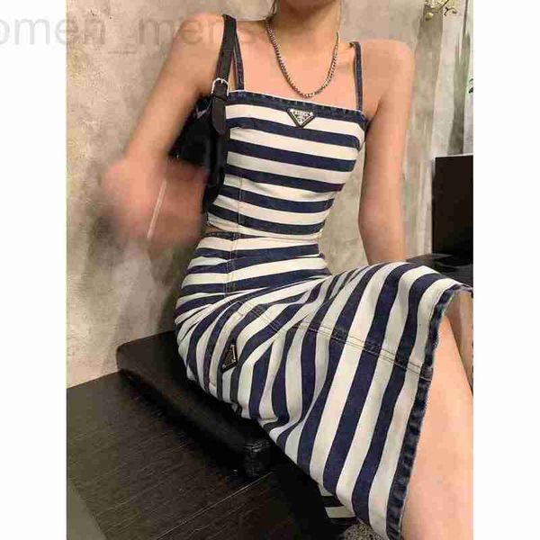 women's tracksuits designer pa23ss new fashionable stripe design suit short camisole versatile with high waist split skirt nhth, Gray
women's tracksuits designer pa23ss new fashionable stripe design suit short camisole versatile with high waist split skirt nhth, Gray