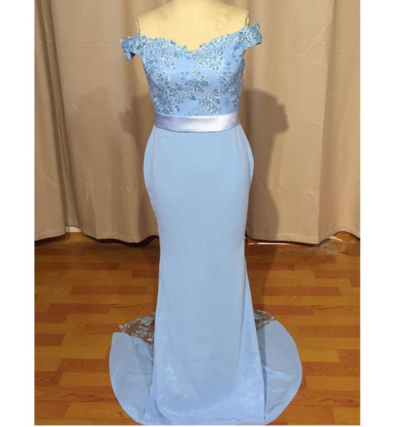 light sky blue evening dress mermaid off shoulder open back lace bridesmaid formal party gowns modern custom made new real po4150424, Black;red
light sky blue evening dress mermaid off shoulder open back lace bridesmaid formal party gowns modern custom made new real po4150424, Black;red