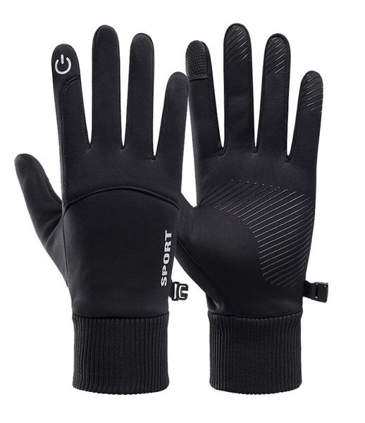men winter waterproof cycling gloves outdoor sports running motorcycle ski touch screen fleece gloves nonslip warm full fingers7404424, Black
men winter waterproof cycling gloves outdoor sports running motorcycle ski touch screen fleece gloves nonslip warm full fingers7404424, Black