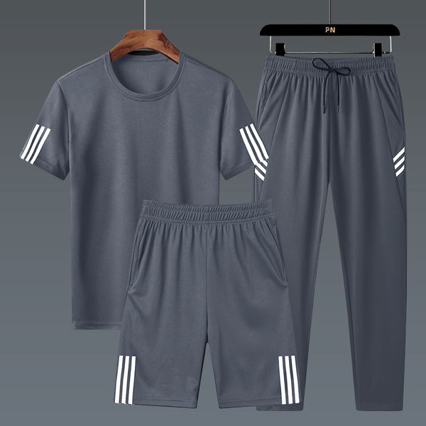 men s tracksuits athletic suit men s short sleeved shorts special summer t shirt running quick drying clothes casual loose size three piece, Gray
men s tracksuits athletic suit men s short sleeved shorts special summer t shirt running quick drying clothes casual loose size three piece, Gray