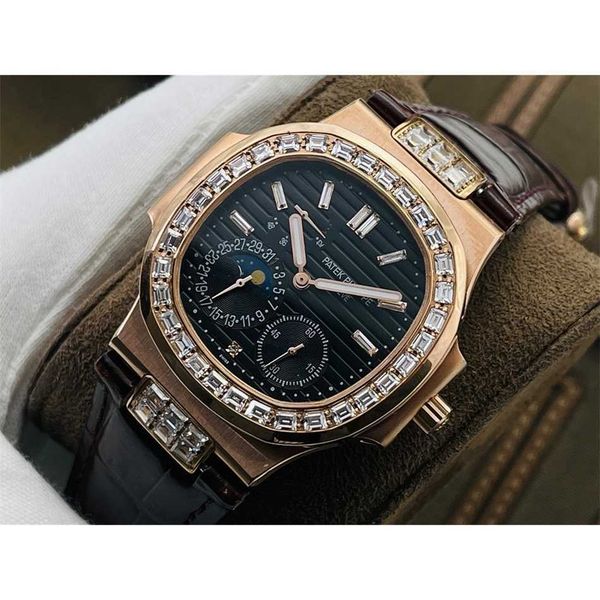 diamond p classical a sport t luxury e elegant k 40mm ultra thin wrist watches 5712 5724 3k zf ppf factory cal.240 iced out watch for men &, Slivery;brown 
diamond p classical a sport t luxury e elegant k 40mm ultra thin wrist watches 5712 5724 3k zf ppf factory cal.240 iced out watch for men &, Slivery;brown
