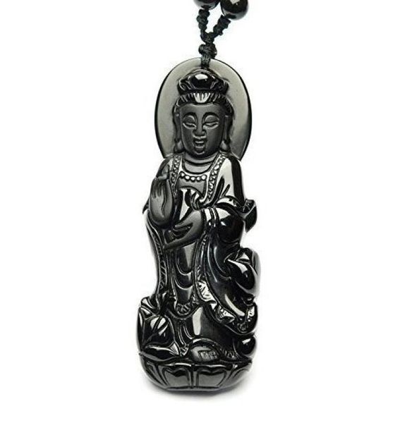 fine jewelry hand carved natural genuine obsidian kwanyin goddess bodhisattva buddha pendant necklace 8904554, Silver
fine jewelry hand carved natural genuine obsidian kwanyin goddess bodhisattva buddha pendant necklace 8904554, Silver