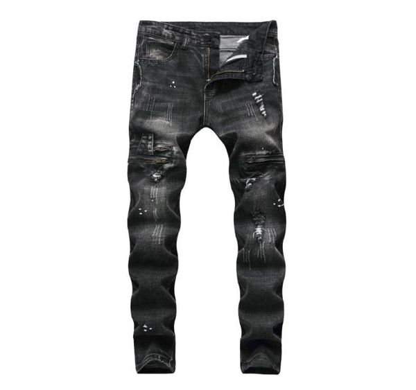 ripped men jeans size 2842 fashion black men skinny distressed denim jeans with holes destroyed brand designer jean pants j1807089595860, Blue
ripped men jeans size 2842 fashion black men skinny distressed denim jeans with holes destroyed brand designer jean pants j1807089595860, Blue