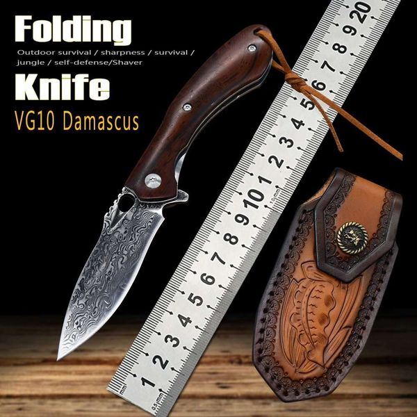tactical hunt self defense edc vg10 damascus blade folding knife outdoor pocket utility mini wood handle jungle survival knife
tactical hunt self defense edc vg10 damascus blade folding knife outdoor pocket utility mini wood handle jungle survival knife