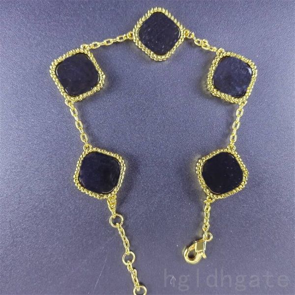 womens designer bracelet plated gold clover bracelets for men trendy fashionable pulsera metal jewelry four leaf metal thin chains lady brac, Golden;silver
womens designer bracelet plated gold clover bracelets for men trendy fashionable pulsera metal jewelry four leaf metal thin chains lady brac, Golden;silver