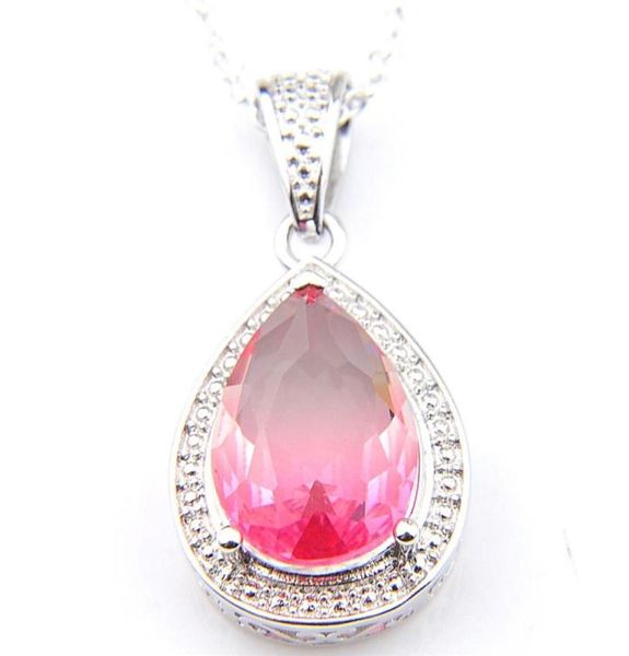 10pcs luckyshine 3 color optional women wedding party jewelry tourmaline gems silver vintage necklaces pendants with chain 237z1491357
10pcs luckyshine 3 color optional women wedding party jewelry tourmaline gems silver vintage necklaces pendants with chain 237z1491357