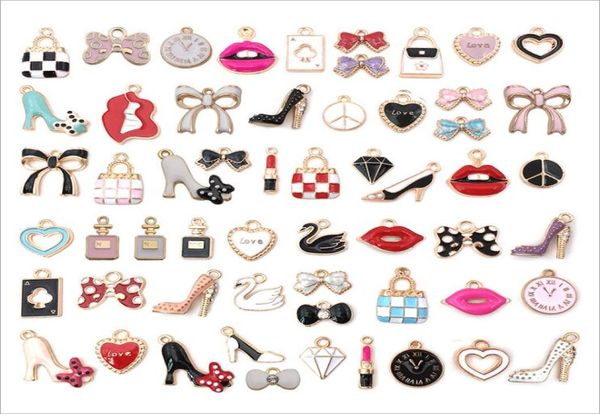 55pcs k gold color alloy findings charms for earring bracelet necklaces oil drip heart bow shoes pendants diy jewelry accessories7779166, Bronze;silver
55pcs k gold color alloy findings charms for earring bracelet necklaces oil drip heart bow shoes pendants diy jewelry accessories7779166, Bronze;silver
