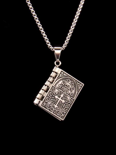 fashion stainless steel cross detail book pendant necklace for men for decoration gift, Silver
fashion stainless steel cross detail book pendant necklace for men for decoration gift, Silver