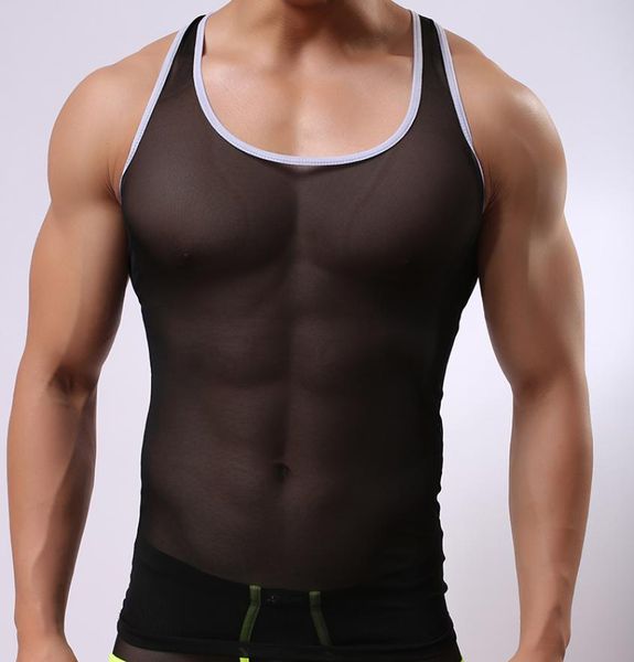 mens vest mesh breathable mesh see through transparent sleeveless gay tank undershirt men tank shirts singlet fitness5889772, Black;brown
mens vest mesh breathable mesh see through transparent sleeveless gay tank undershirt men tank shirts singlet fitness5889772, Black;brown