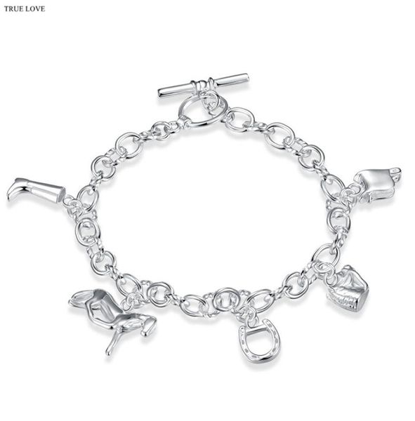 fashion 925 silver horseshoe pendant charm bracelet party style christmas gift jewelry 5718830, Golden;silver
fashion 925 silver horseshoe pendant charm bracelet party style christmas gift jewelry 5718830, Golden;silver