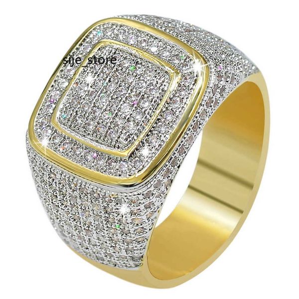 band rings ins diamond trendsetter hip hop men's ring full of zircon real gold plating multi-layer ring, Silver
band rings ins diamond trendsetter hip hop men's ring full of zircon real gold plating multi-layer ring, Silver
