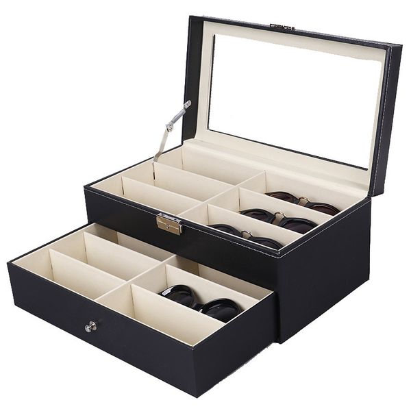 jewelry boxes 12 grids double layers pu leather glasses storage box case sunglasses eyewear display organizer holder casket gift 230710, Black;white
jewelry boxes 12 grids double layers pu leather glasses storage box case sunglasses eyewear display organizer holder casket gift 230710, Black;white