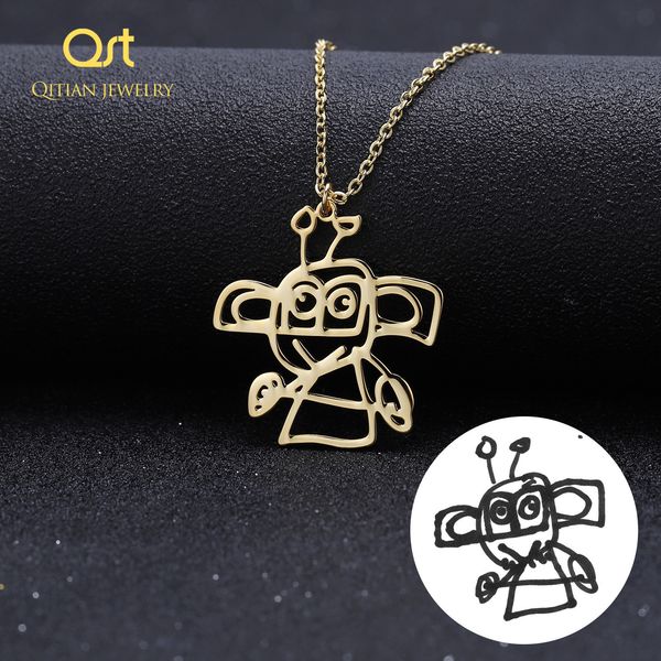 pendant necklaces custom children's drawing necklace kid's art child artwork personalized graffiti necklaces custom your design na, Silver
pendant necklaces custom children's drawing necklace kid's art child artwork personalized graffiti necklaces custom your design na, Silver